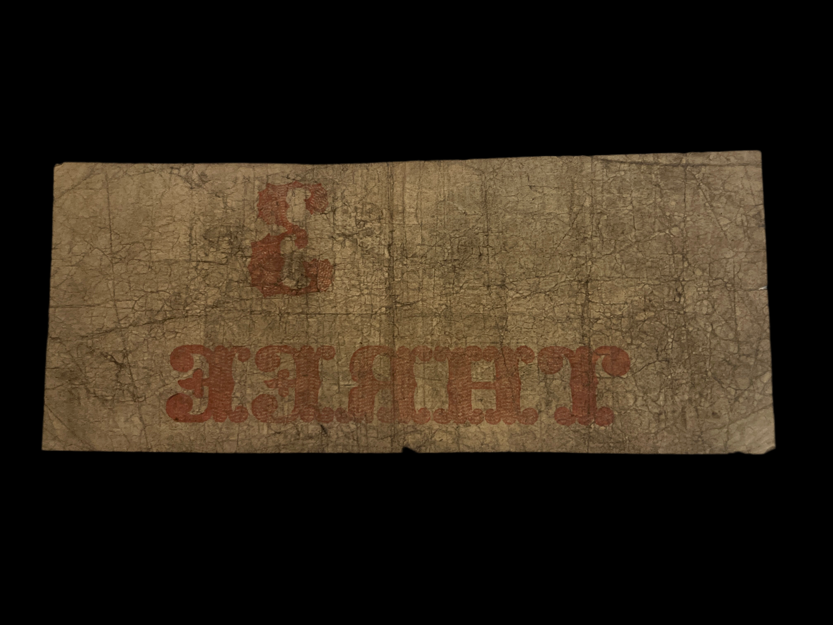 1860 State of Maine Sanford Bank $3 Obsolete US note FN