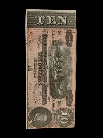 5 Consecutive CSA 10$ 1864 T-68 Notes Gem Mint UNC Ungraded