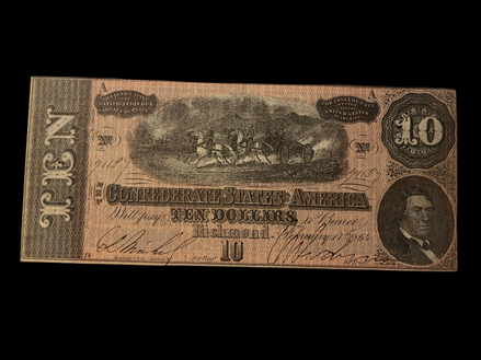 1864 $10 T-68 XF