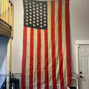 RARE Original 12x5 1898-1902 Large 45 Star American Garrison Flag