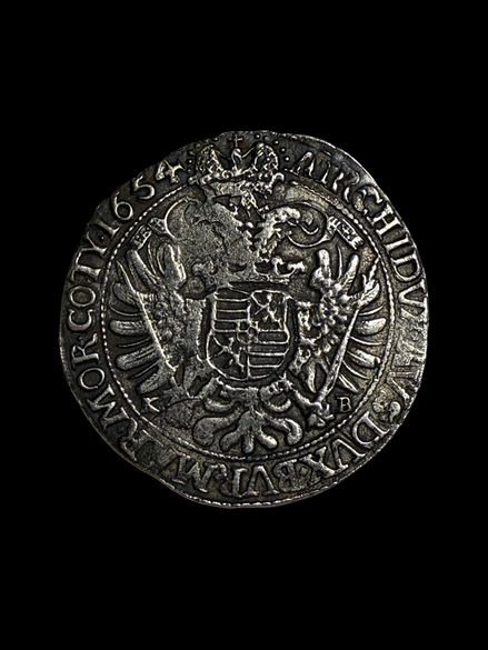 1654 Thaler Holy Roman Emperor Ferdinand III VF-XF