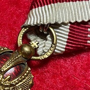WW1 Austro Hungarian Golden Cross Of Merit 1st Class Made In Vienna 1870s-1914