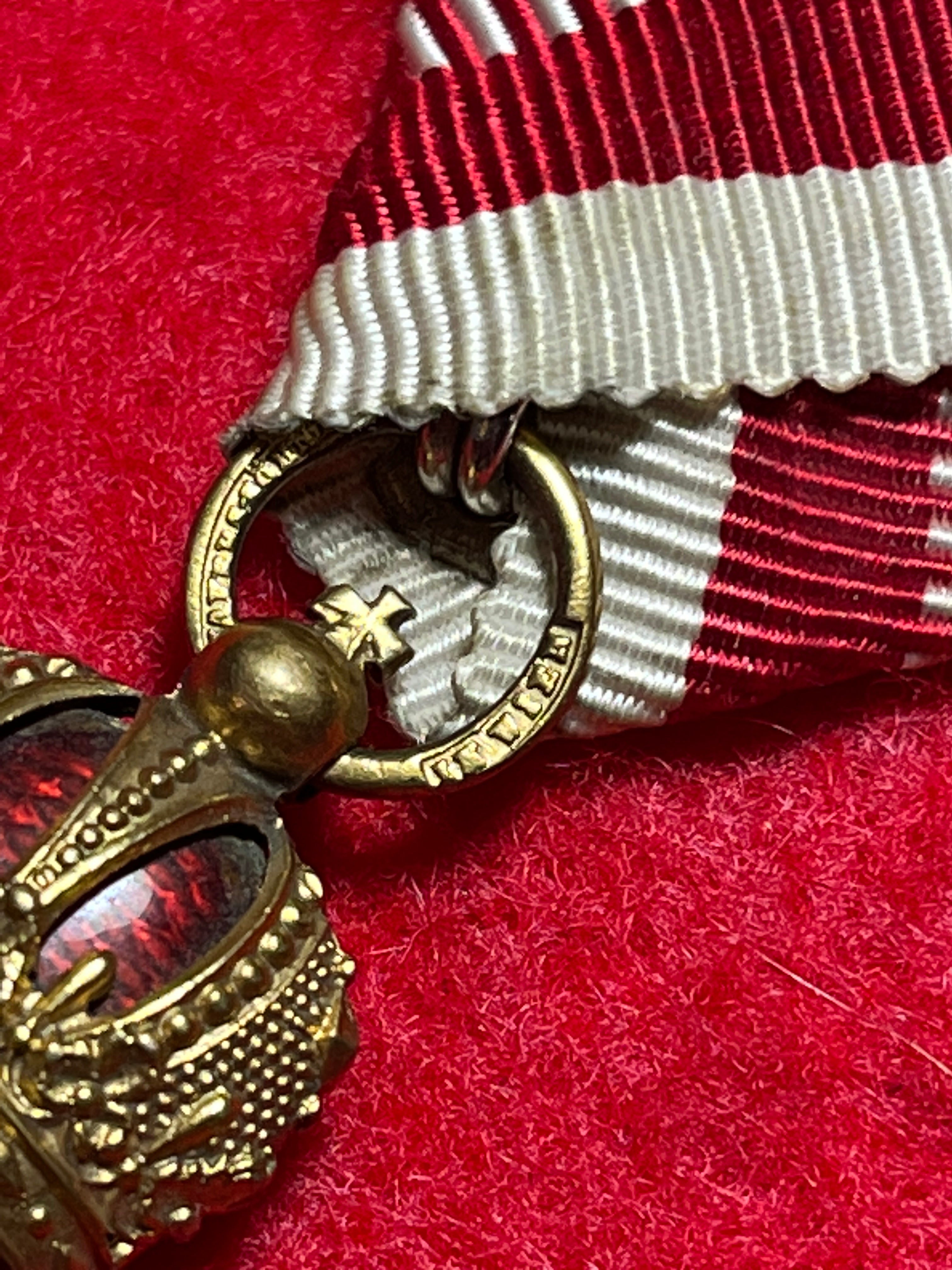 WW1 Austro Hungarian Golden Cross Of Merit 1st Class Made In Vienna 1870s-1914