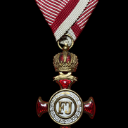 WW1 Austro Hungarian Golden Cross Of Merit 1st Class Made In Vienna 1870s-1914