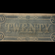 1864 $20 CSA T-67 MS