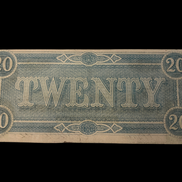 1864 $20 CSA T-67 MS