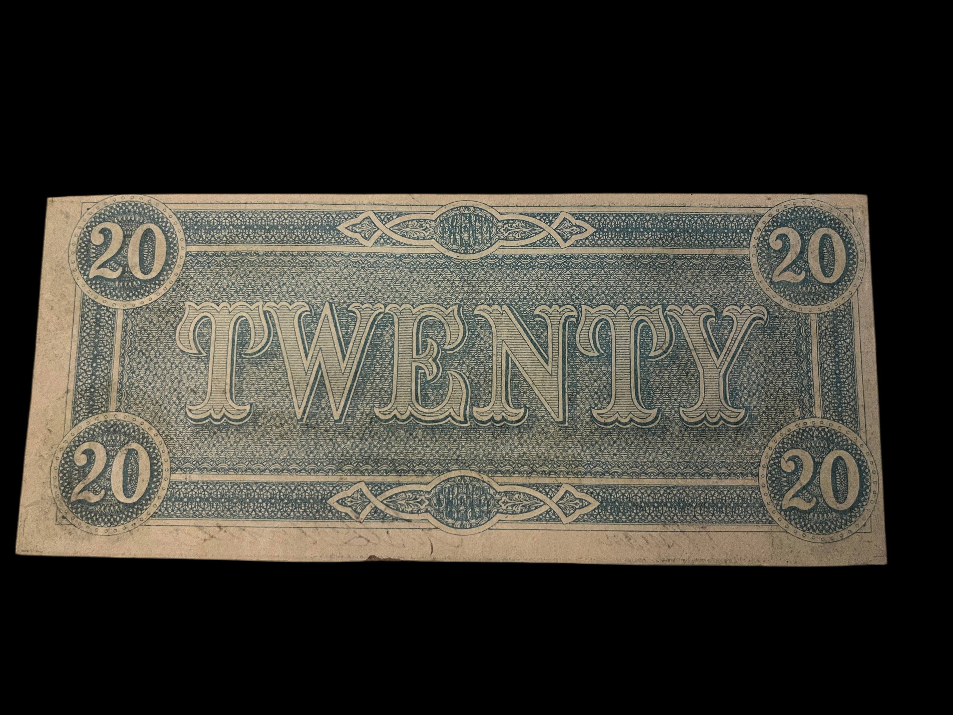 1864 $20 CSA T-67 MS