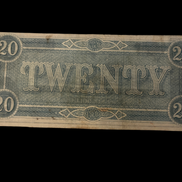 1864 $20 CSA T-67 AU