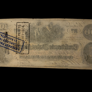 1862 $100 CSA T-41 AU-MS W/ Interest Stamps