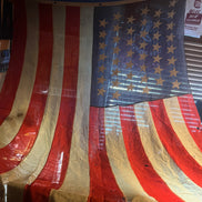 RARE Original 12x5 1898-1902 Large 45 Star American Garrison Flag