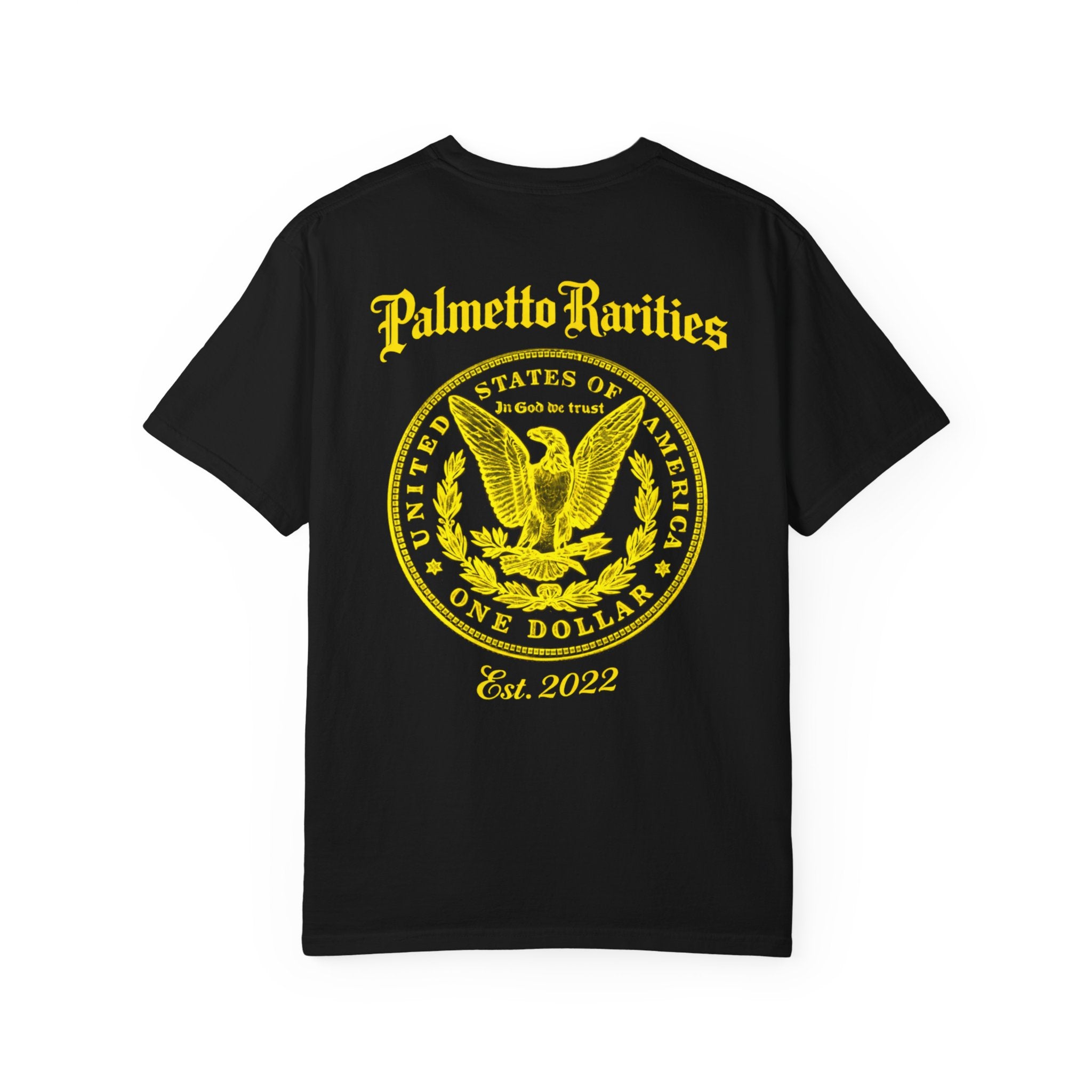 Palmetto Rarities Morgan Dollar Yellow X - Ray Tee - Comfort Colors