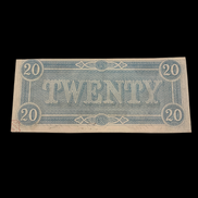 1864 CSA T-67 MS W/ Treasury Stamp