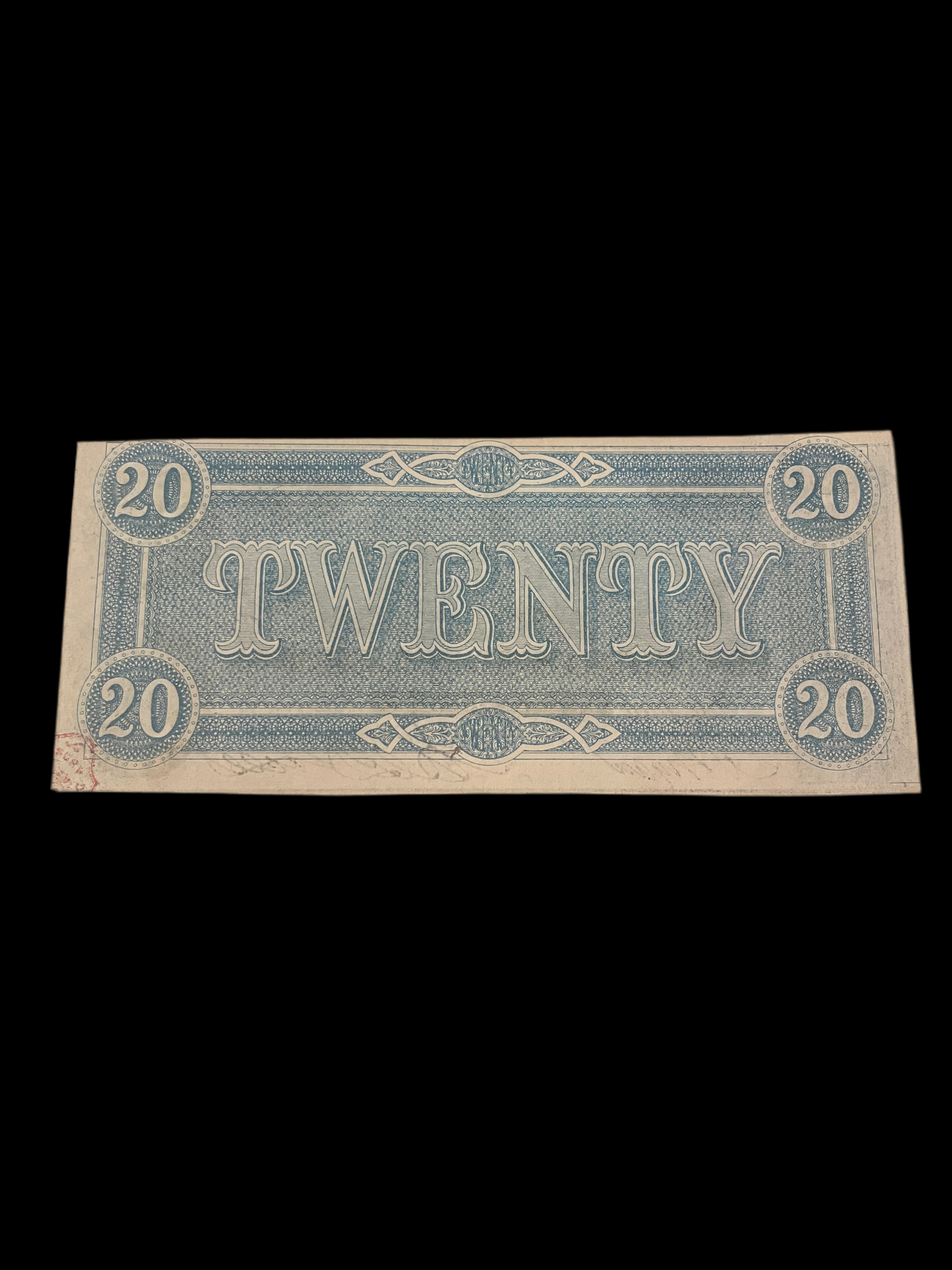 1864 CSA T-67 MS W/ Treasury Stamp
