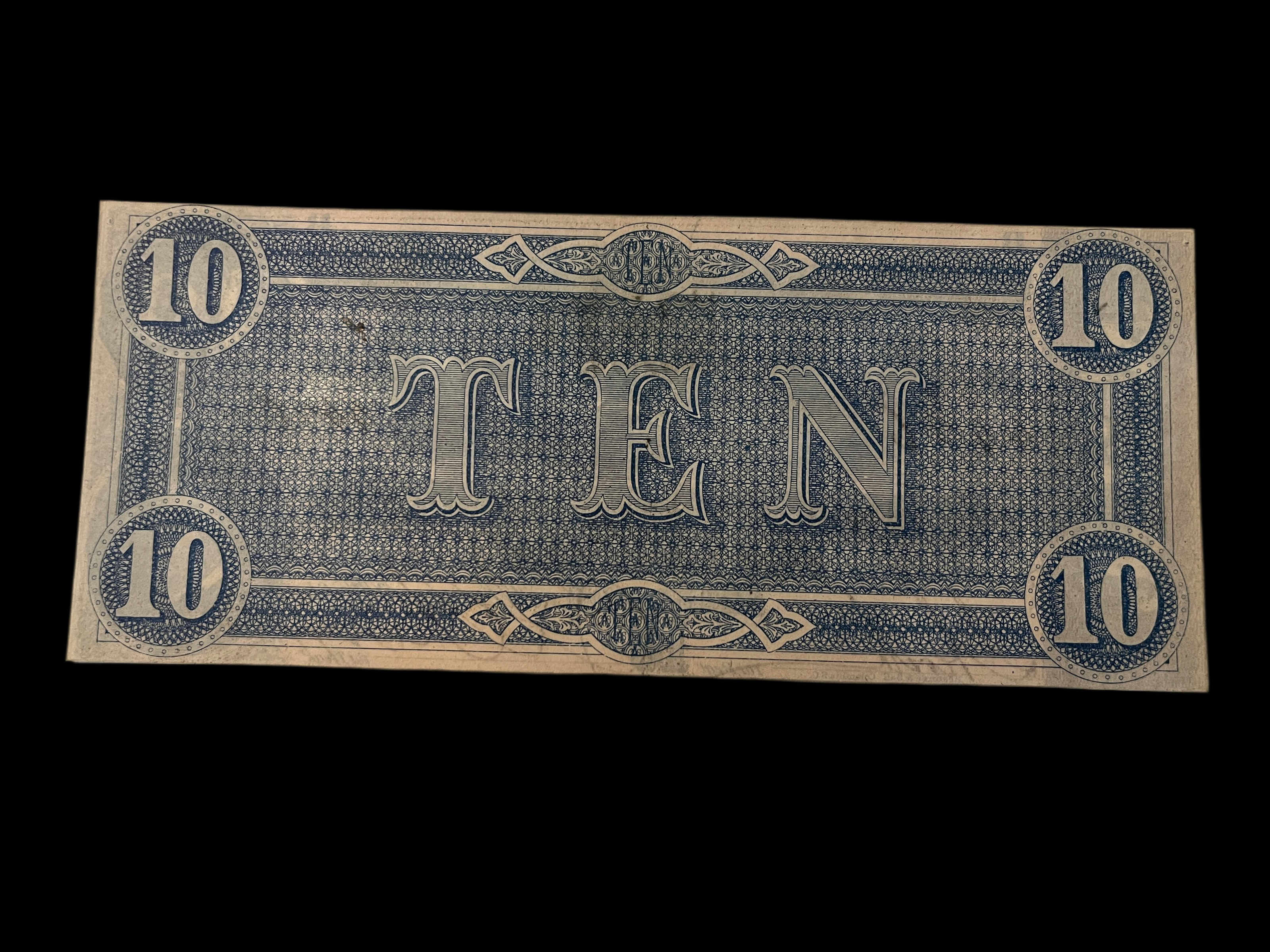 1864 $10 CSA T-68 MS