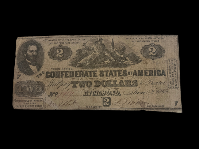 1862 CSA $2 T-42 FN