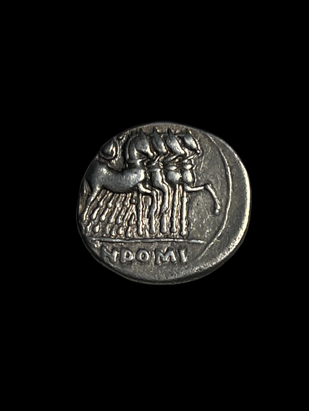 116-115 BC Roman Republic Domitia Denarius