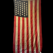 RARE Original 12x5 1898-1902 Large 45 Star American Garrison Flag