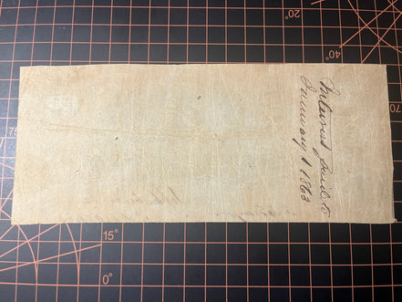 1862 Train Cartouche Confederate 100$ Note XF - AU