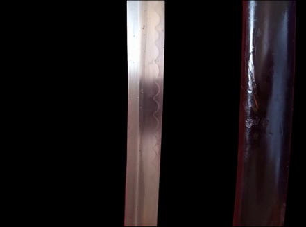 WWII IJA Officers Shin Gunto Katana in Traditional fittings and scabbard Bring back captured in Philippines Dated 1940