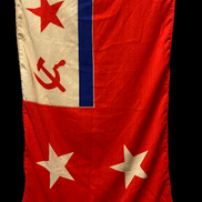 1990 Dated 2-Star Soviet Admiral Flag