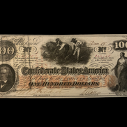 $100 1862 CSA T-41 MS W/Interest Stamps
