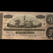1864 $20 CSA T-67 MS