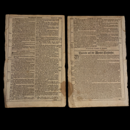 1691 German Catholic Bible Pages depicting the Samaritan Woman from the Gospel of John VERY RARE