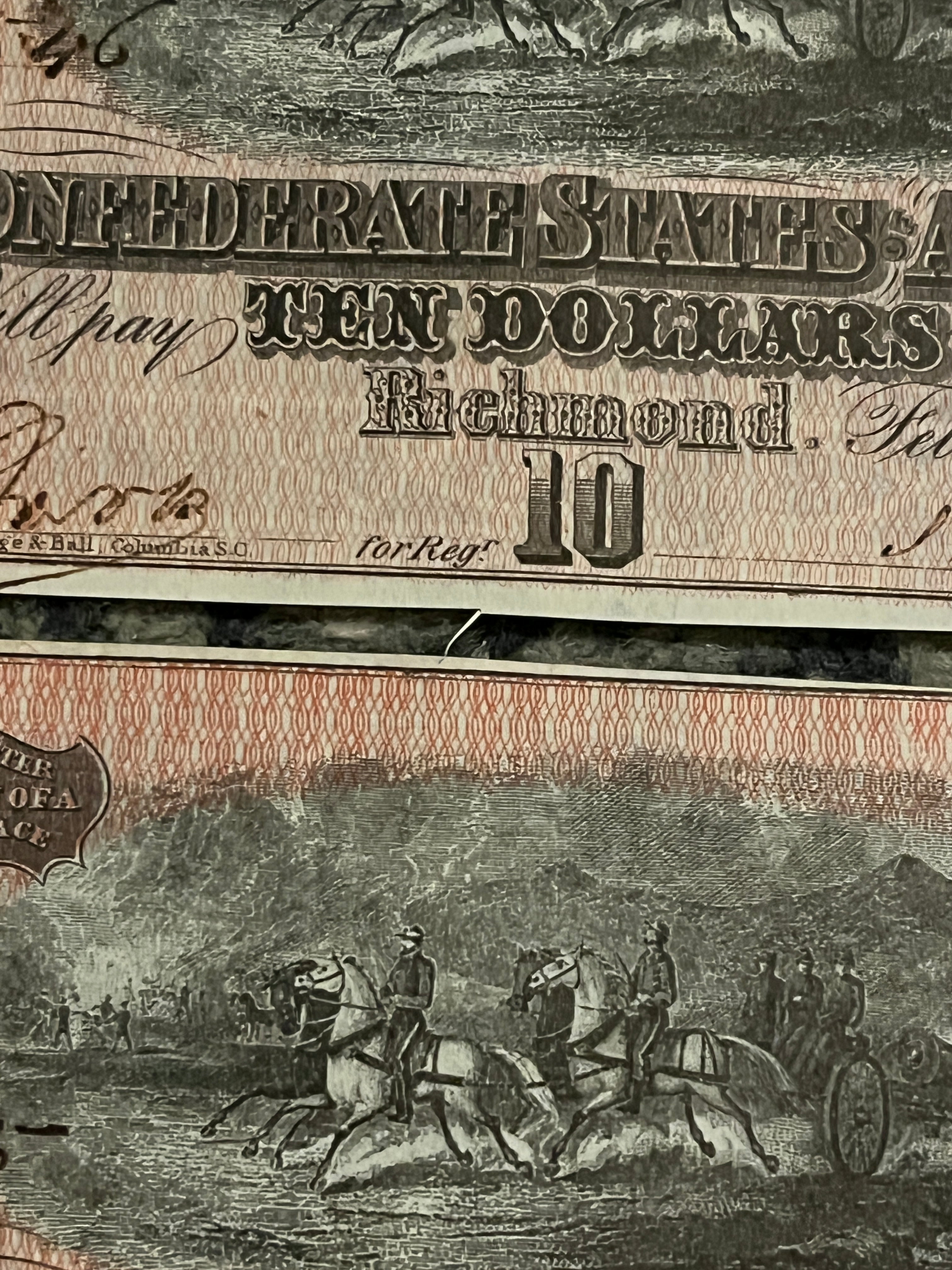 5 Consecutive CSA 10$ 1864 T-68 Notes Gem Mint UNC Ungraded