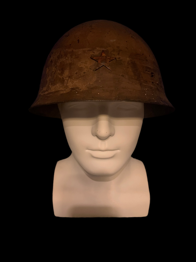 WWII ORIGINAL IJA Imperial Japanese Type 90 Helmet W/ Imperial Star