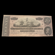 1864 CSA T-67 MS W/ Treasury Stamp