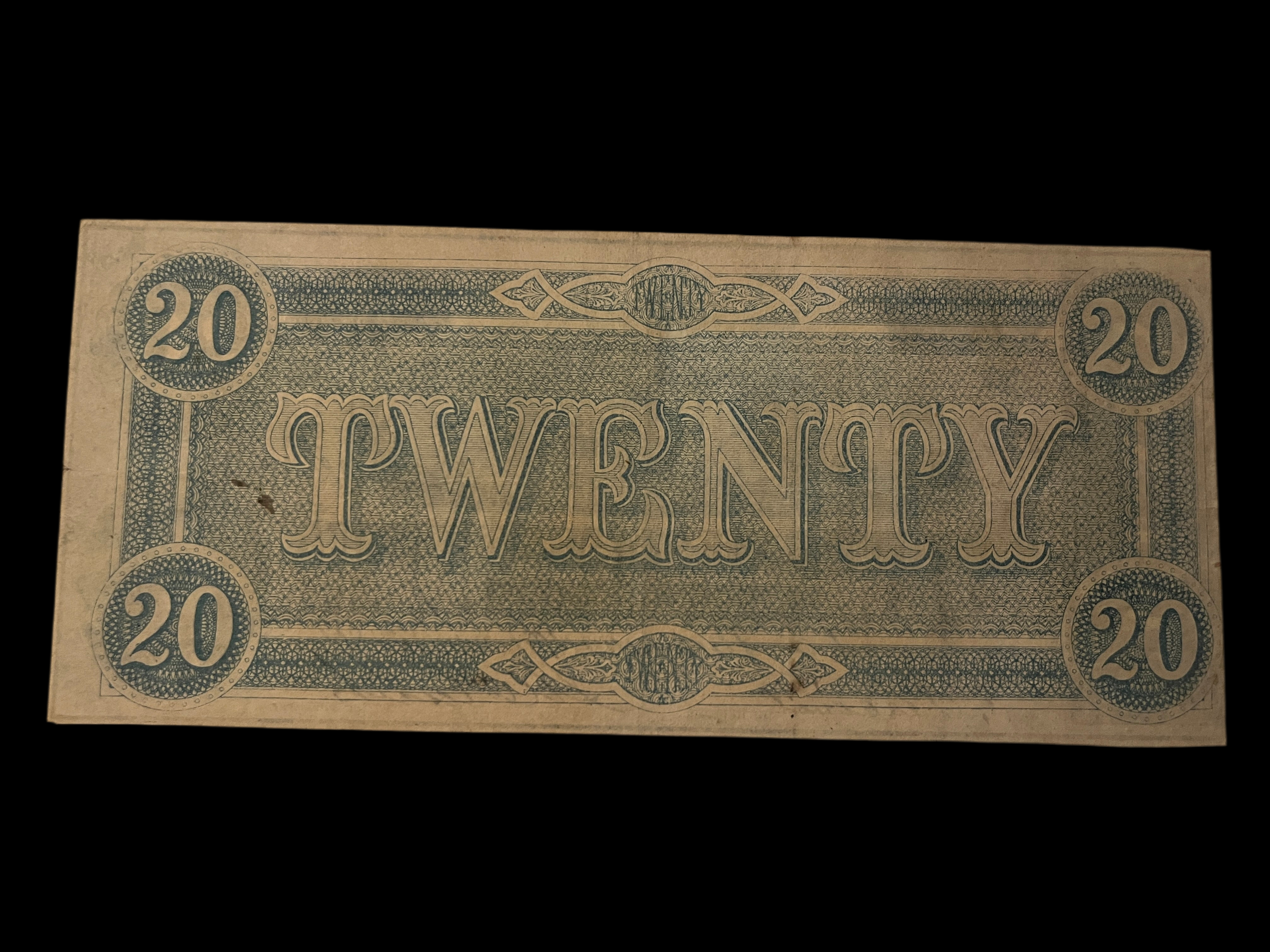 1864 $20 CSA T-67 MS