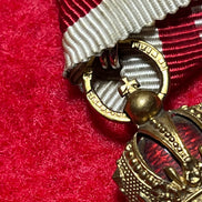 WW1 Austro Hungarian Golden Cross Of Merit 1st Class Made In Vienna 1870s-1914