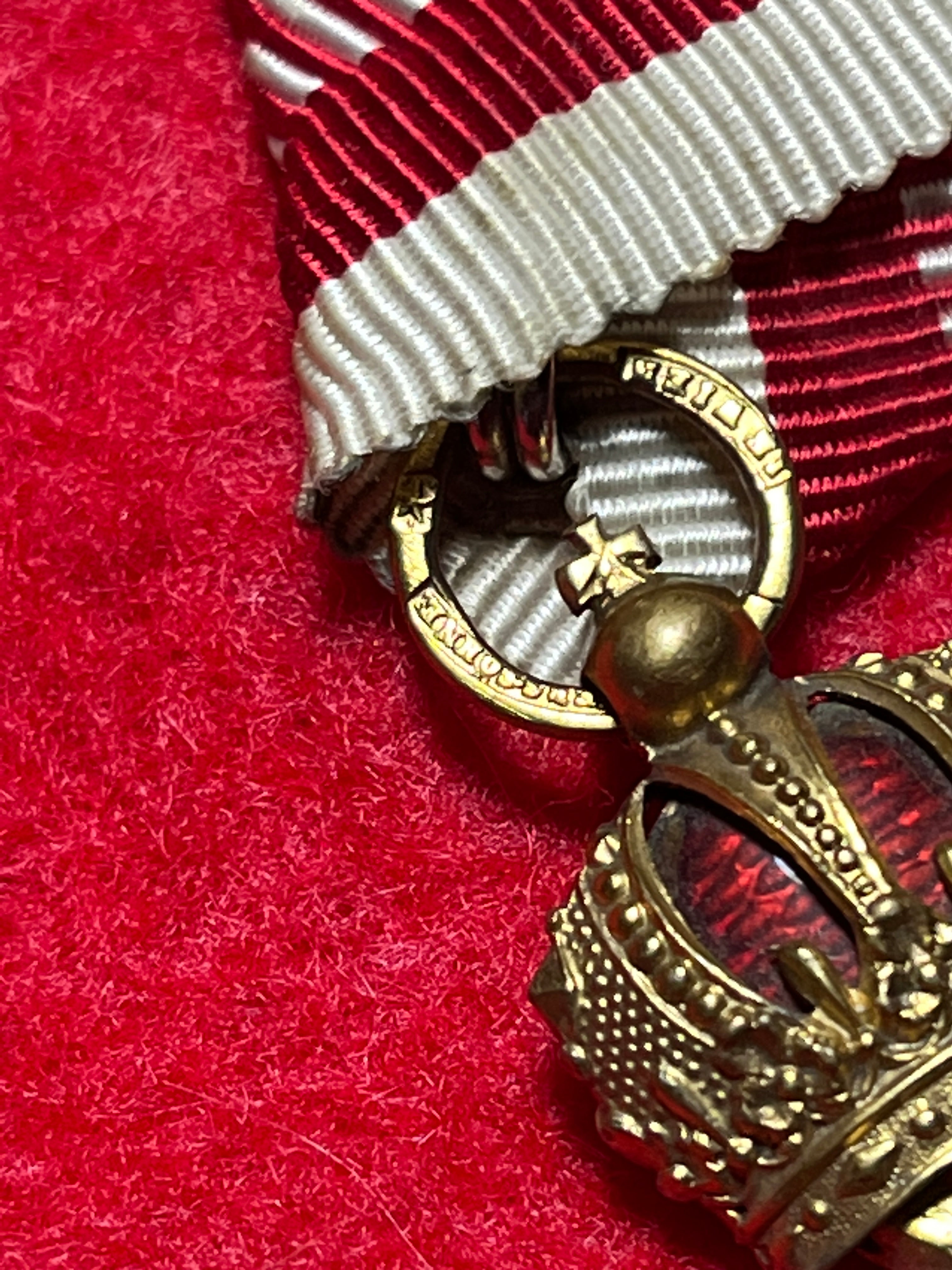 WW1 Austro Hungarian Golden Cross Of Merit 1st Class Made In Vienna 1870s-1914