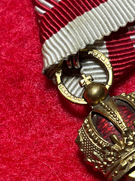 WW1 Austro Hungarian Golden Cross Of Merit 1st Class Made In Vienna 1870s-1914