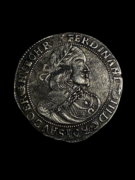 1654 Thaler Holy Roman Emperor Ferdinand III VF-XF