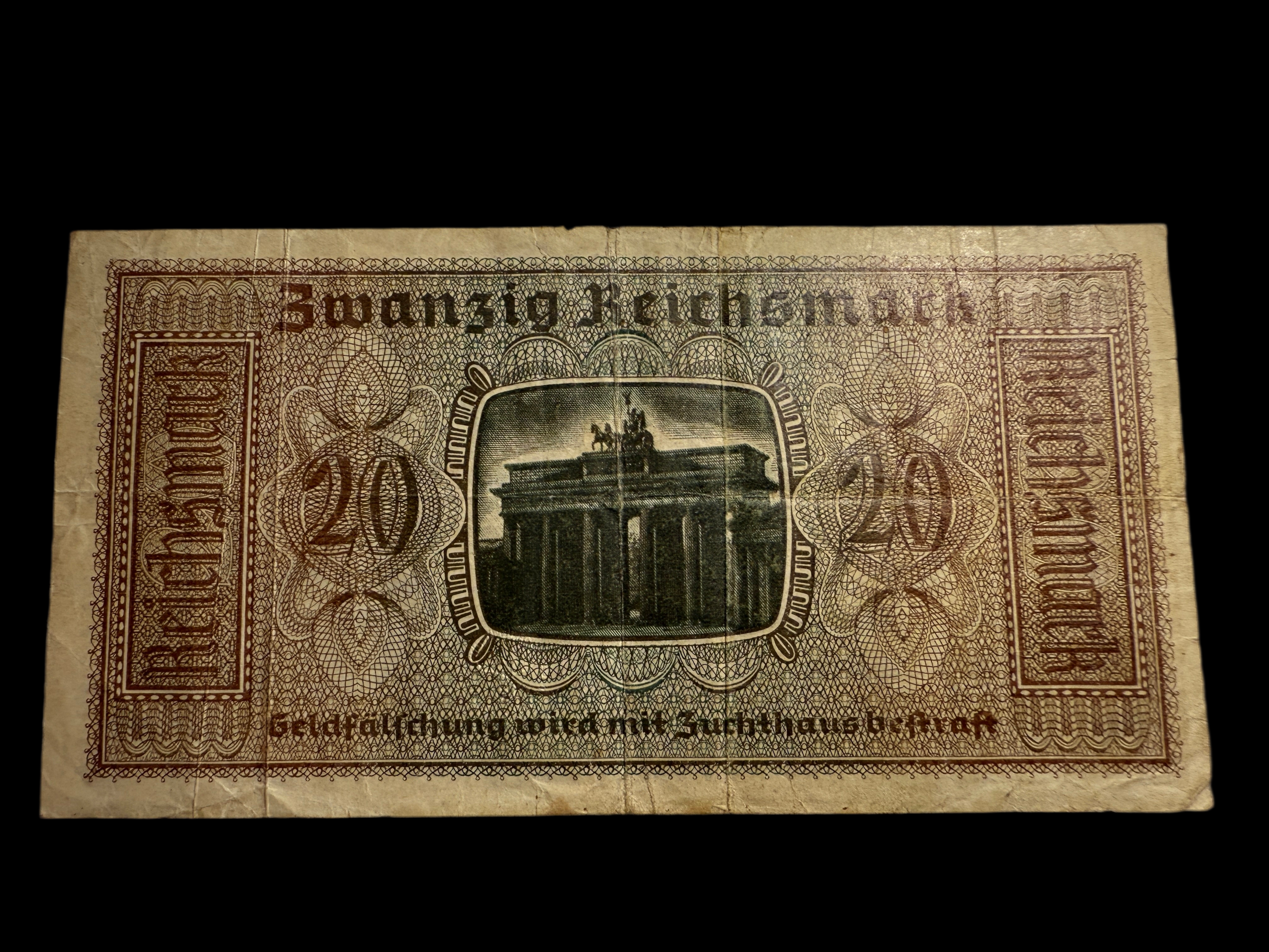 Nazi 20 Reichsmark Banknote