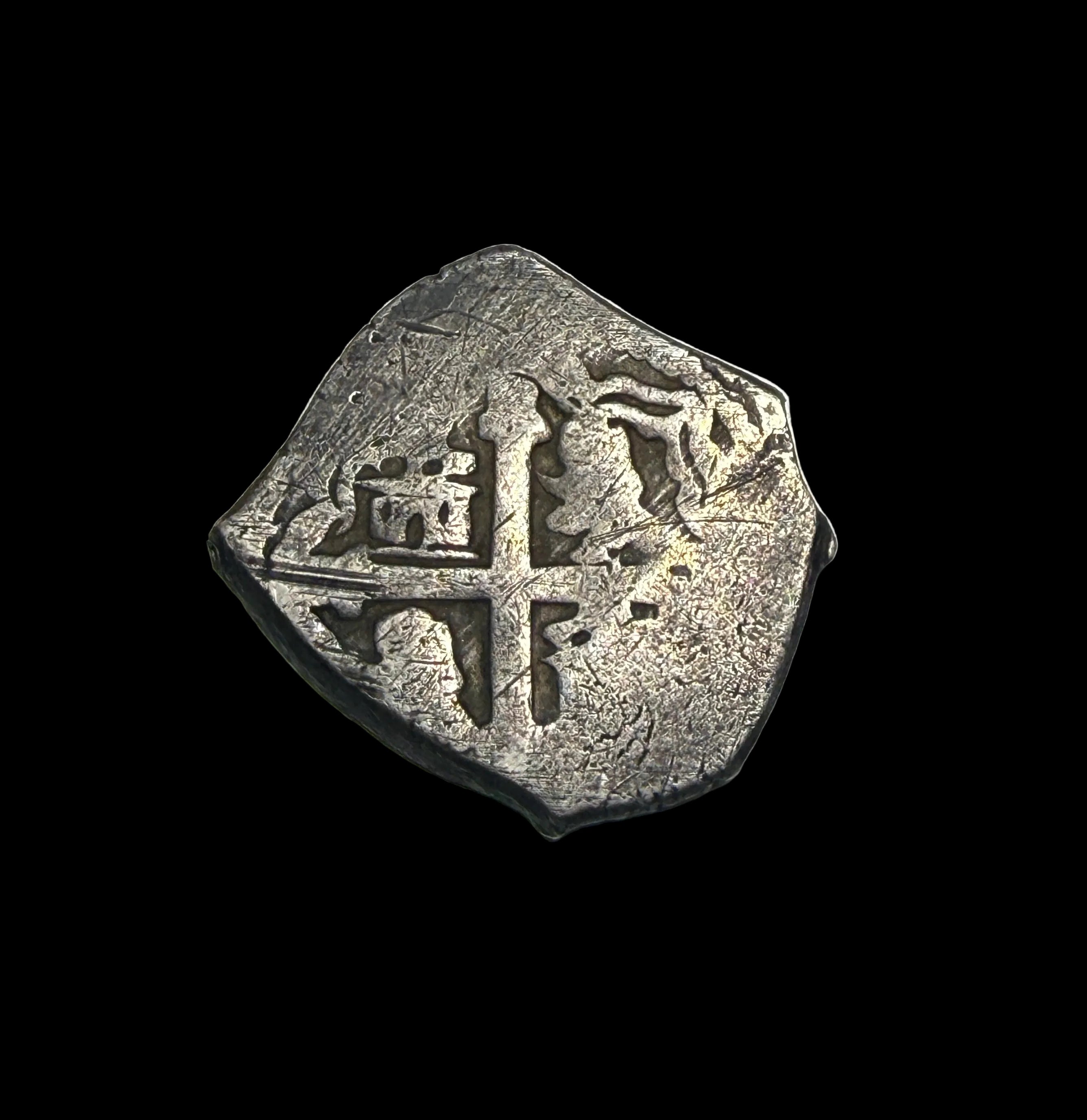 Phillip V? Early 1700s Spanish Silver 2 Reales Cob Mexico City