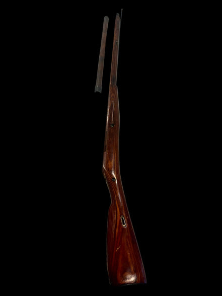 WWII New Deadstock M91/30 Soviet Mosin Nagant Rifle Stock with Wooden Foregrip and Cleaning Rod