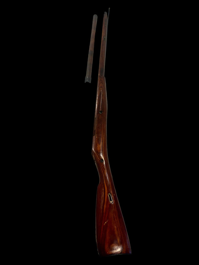 WWII New Deadstock M91/30 Soviet Mosin Nagant Rifle Stock with Wooden Foregrip and Cleaning Rod