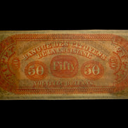 1860s $50 Citizens Bank of Louisiana - Shreveport REMAINDER