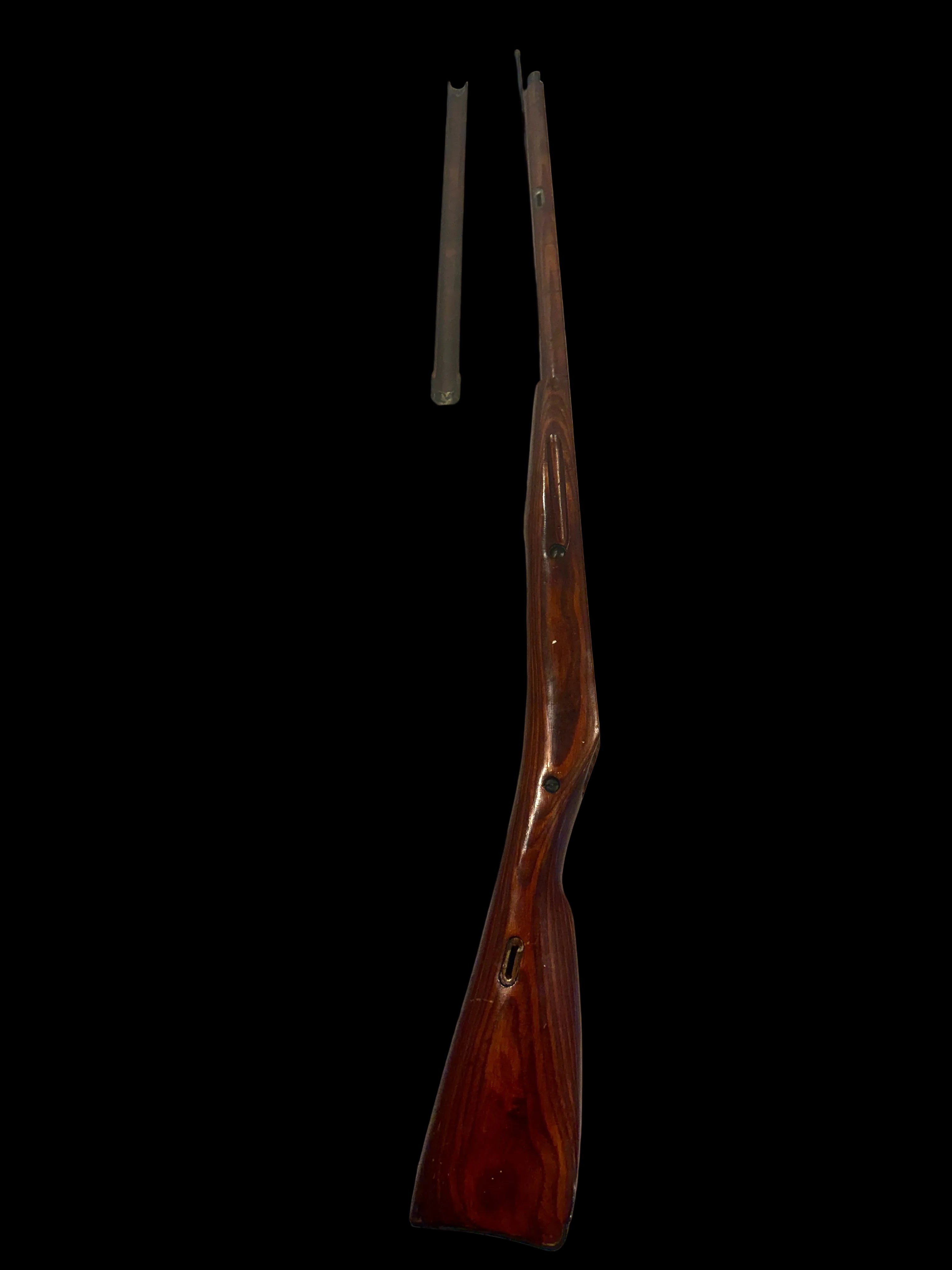 WWII New Deadstock M91/30 Soviet Mosin Nagant Rifle Stock with Wooden Foregrip and Cleaning Rod