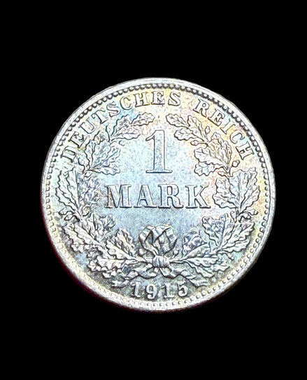 TONED 1915-D German Imperial 1 Mark Ms