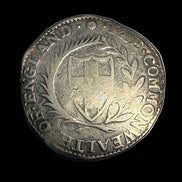 RARE 1653 Commonwealth of England Half Crown XF