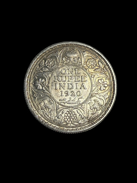 1920 Silver 1 Rupee British India George V