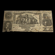 1861 $20 CSA XF RARE