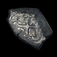 Phillip V 1700s Spanish Silver 4 Reales Cob Possible Sea Salvaged Mexico City