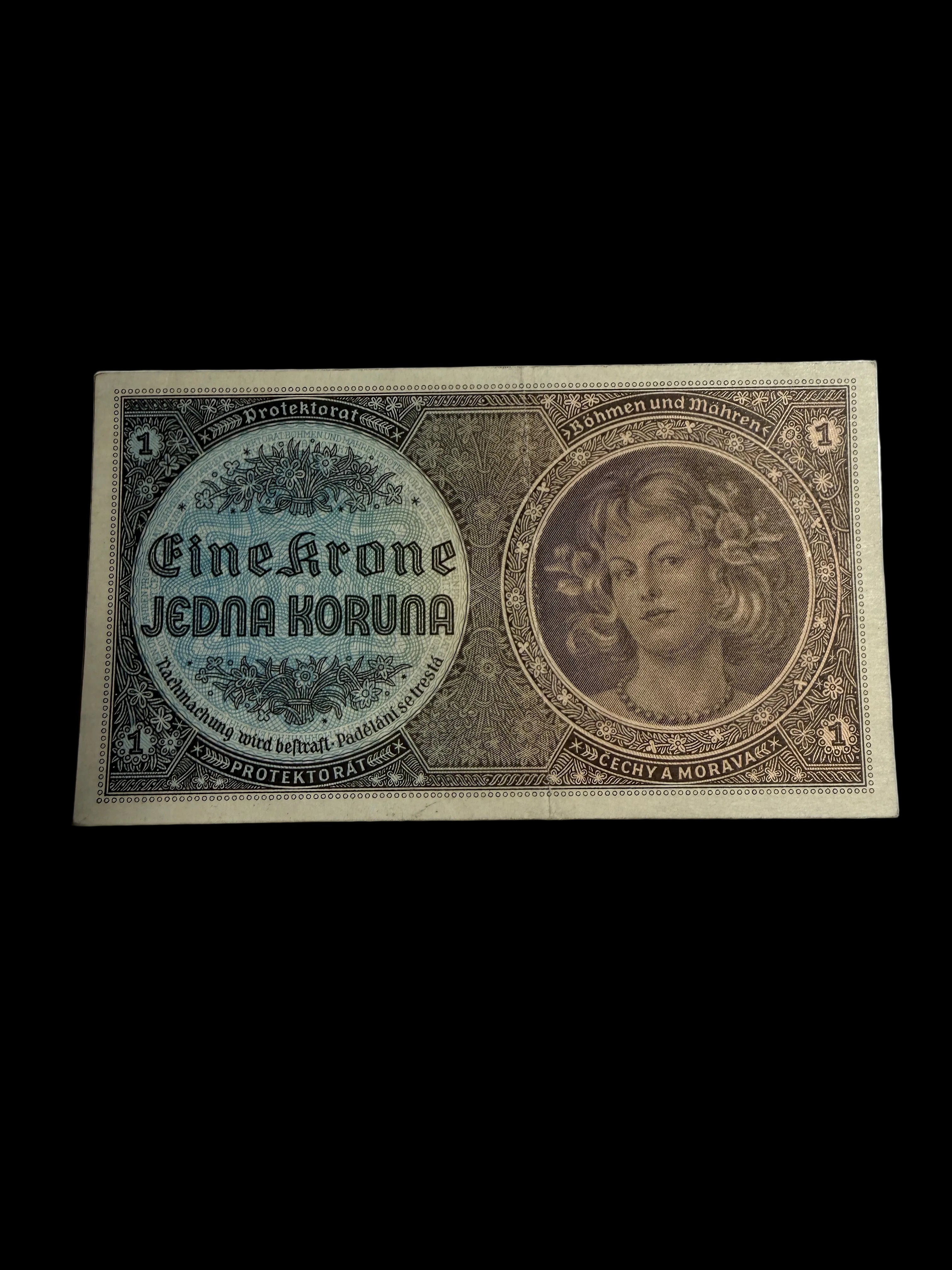 1939-45 Reichsprotectorate of Bohemia and Moravia 1 Koruna