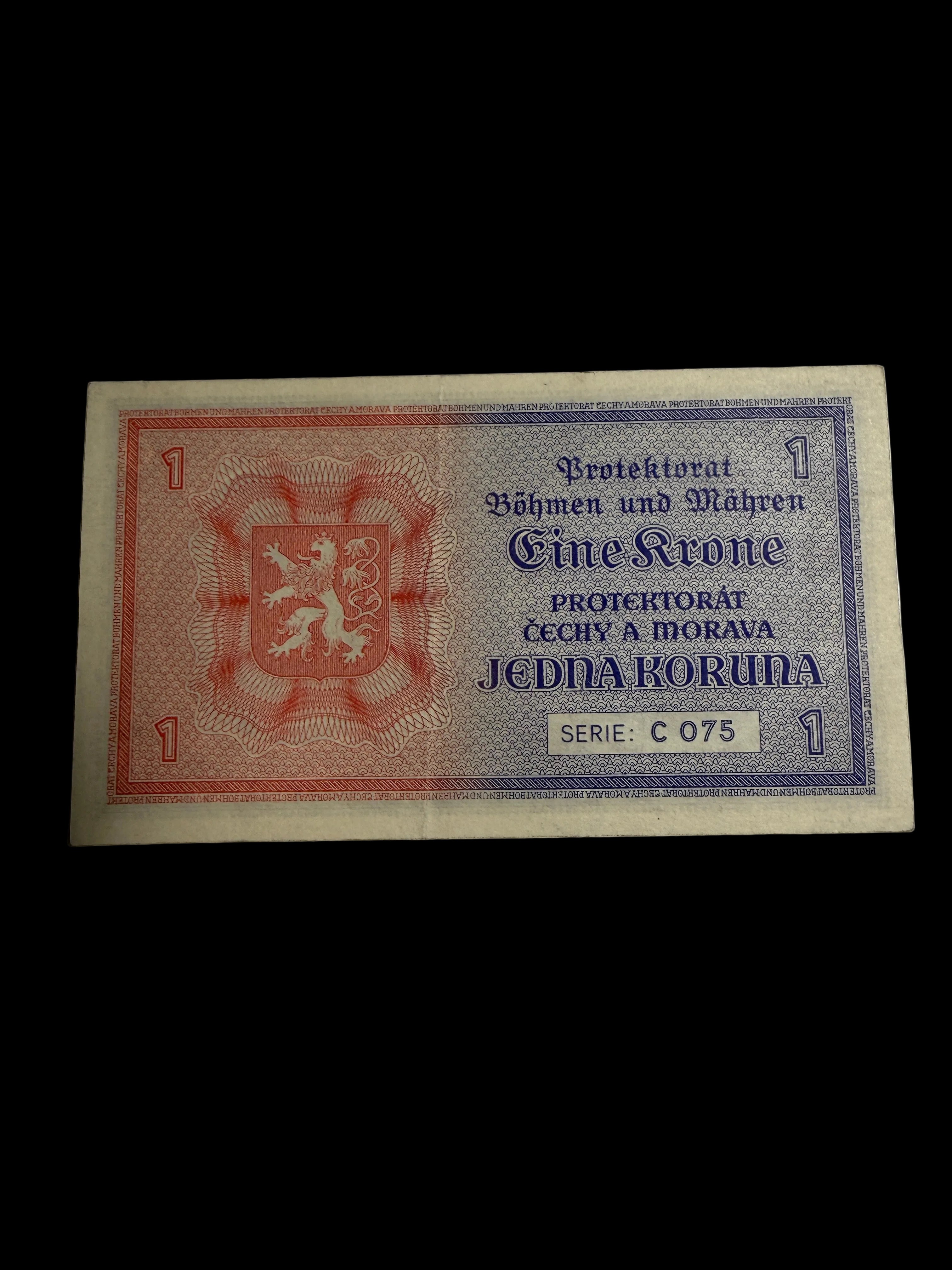 1939-45 Reichsprotectorate of Bohemia and Moravia 1 Koruna