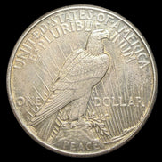 KEY DATE 1921 High Relief Silver Peace Dollar AU58