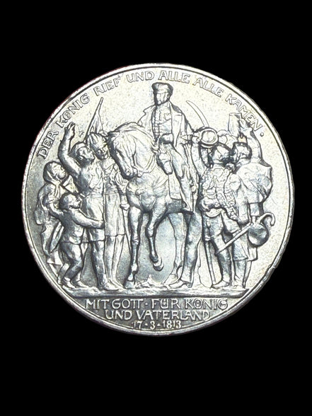 1913 Imperial German 3 Marks “Napoleonic Wars”